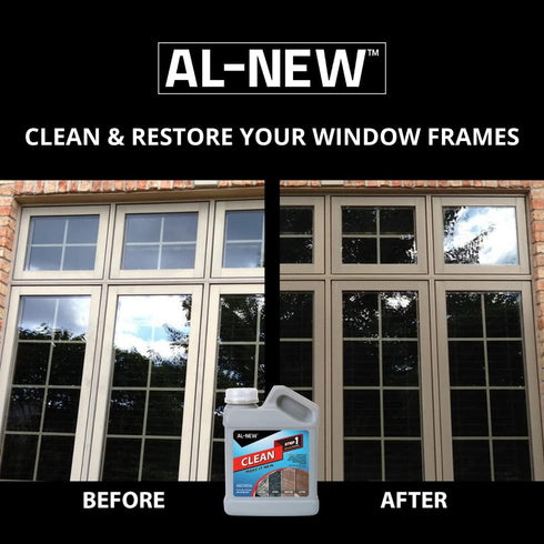 AL-NEW Step 1 Clean, Cleaning Solution for Outdoor Patio Furniture, Garage Doors, 16 Ounce