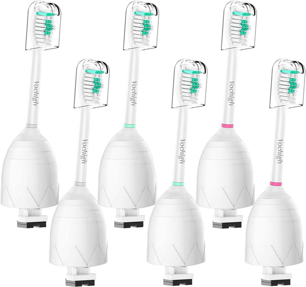 Replacement Toothbrush Heads Compatible with Philips Sonicare: Fit Sonicare E-Series HX7022/66, 6 Pack