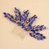Kercisbeauty Something Blue Crystal Hair Comb - Jewelry for Wedding Brides Bridesmaid, Sparkly Silver Hair Accessories