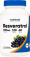 Nutricost Resveratrol 700mg, 120 Capsules - Vegan, Gluten Free, Non-GMO Supplement