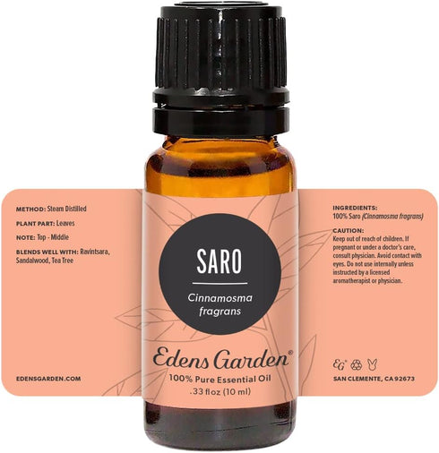 Edens Garden 100% Pure Saro Essential Oil - Therapeutic Grade Undiluted Aromatherapy - 10 ml