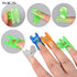 KADS Nail Extension Clips, 5pcs C Curve Pinching Clips, Multi-functional Clamp, 4 Colors for Acrylic Nails