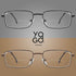 Yogo Vision Bifocal Reading Glasses, 2 Pack Metal Full Rim Readers, Rectangle Glasses for Men and Women