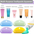 TKYZMS 4Pcs Toothpaste Squeezer,Plastic Toothpaste Tube Squeezer Toothpaste Dispenser Hanging Toothpaste Clip