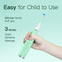 Kids Electric Toothbrushes - Sonic Rechargeable Tooth Brush Gifts for Boys and Girls, Smart Timer (Mint)