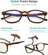 Eyekepper Blue Light Blocking Reading Glasses for Men Women, Vintage Readers
