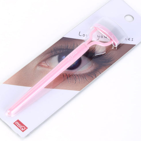 MSQ Eyelash Comb Separator with Brush and Cover, Arc Designed Cosmetic Tool (1PCS)