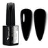 VENALISA 15ml Black Gel Nail Polish, Soak Off UV LED Nail Gel for Nail Art Starter Manicure DIY at Home