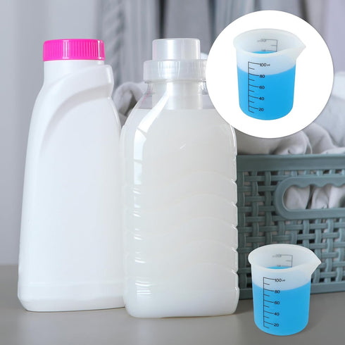Vin Beauty 2Pcs Laundry Detergent Cup, Laundry Detergent Measuring Cup, Washable Silicone Laundry Measuring Cup