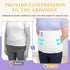 Zelen Abdominal Binder Post Surgery - Belly Band for Hysterectomy, Bariatric, Tummy Tuck, 4 Panel Compression Wrap