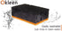 Black & Orange Multi Use Scrub Sponges | 9 Pack | Heavy Duty Non Scratch Fiber, Made in Europe