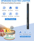 FUKKUDA Electric Candle Lighter with Safety Switch, USB Rechargeable Windproof Plasma Arc Lighter (Obsidian Black)
