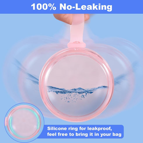 Denture Case, Leak Proof Bath Cup for Travel, Container for Soaking Full & Partial Dentures, Cleaning Kit