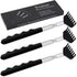 Yexixsr 3 Pack Extendable Metal Back Scratcher for Men & Women, Telescoping Back Massager with Rubber Handles