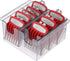 Plastic Blade Organizer for 8 Blades, Storage Case Rack Clipper Comb Holder