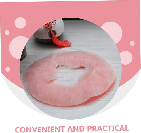 Round Silicone Face Down Massage Pillow for Spa - Comfort Cushion for Head and Neck