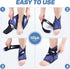 Hilph Ankle Heel Ice Pack Wrap, Reusable Foot Gel Ice Pack for Swelling & Achilles Tendonitis, Hot Cold Compression