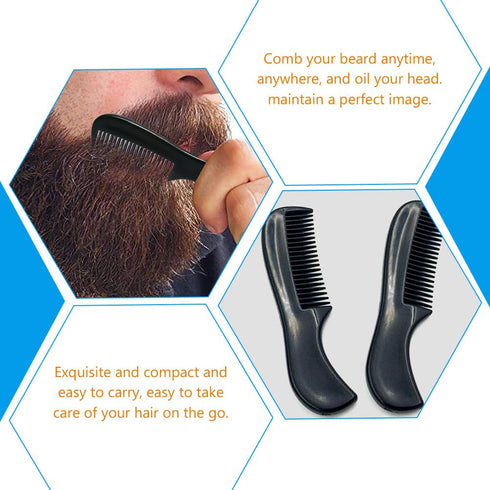 10pcs Mini Beard Comb for Men, Pocket Sized Comb for Grooming, Mustache Comb, Hair Care Comb