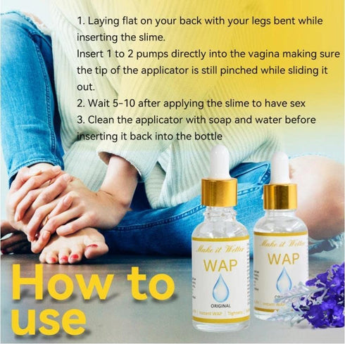 Laiqugems 30ml Yoni Slime Wap Organic Plant Based Yoni Wap Oil Herbal wap Vaginal Tightening PH Balance Yoni Essential