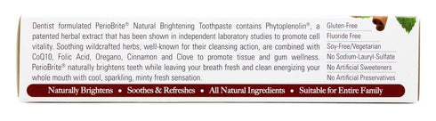 Nature's Answer Periobrite Toothpaste, Cinamint, 4 Ounce, (3 Pack) | Teeth Whitening, Fresh Breath, Stain Removal