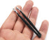 Precision Nose Hair Tweezer - Stainless Steel Round Head Grooming Scissor for Safely Trim Nose and Ears (2 Black)