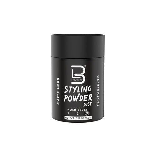 L3 Level 3 Travel Styling Powder | Small 0.18 oz for Travel, Natural Look Mens Powder, Sample Styling Powder