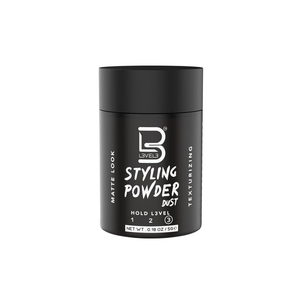 L3 Level 3 Travel Styling Powder | Small 0.18 oz for Travel, Natural Look Mens Powder, Sample Styling Powder