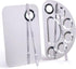Makeup Mixing Palette, Stainless Steel Metal Foundation Palette with Spatula, 6×4"/Silver, 2pcs for Nail-Art