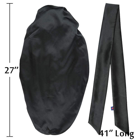 Large Satin Cap for Sleeping, Ideal for Braids, Natural Hair, Curly Hair