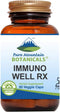 Pure Mountain Botanicals Immuno Well RX, Kosher Caps with Organic Astragalus, Echinacea, Garlic, and Mushrooms