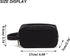 PU Leather Makeup Bag, Zipper Cosmetic Pouch, Travel Organizer for Skincare Products, Waterproof, Unisex, Black