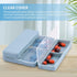 Meluvora 2 7 Pcs Travel Pill Organizer, Pocket Pharmacy with Compartments Design, Magnetic Travel Box Pill Dispenser