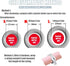 Opaeroo 1.45-inch 18-19 mm Inner Diameter Massage Gun Attachments, L-Shaped Design Meet Different Needs for Deep Tissue