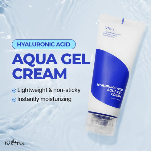 IsNtree Hyaluronic Acid Aqua Gel Cream 100ml, Korean Skincare, Lightweight Moisturizer for Oily to Combination Skin