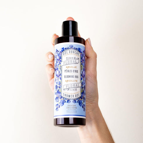 Panier des Sens - Blooming Iris Shower Gel - Moisturizing Body Wash for Women & Men, 95% Natural Ingredients