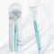 Soft S-Shaped Manual Toothbrush for Adults - Nano Floss Bristles Vertical Tooth Brush (1 Green)
