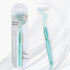 Soft S-Shaped Manual Toothbrush for Adults - Nano Floss Bristles Vertical Tooth Brush (1 Green)