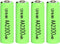 4 Packs Ni-MH AA 2300mAh Rechargeable Batteries, 1.2V Double A High Capacity for microphones, TV remotes, gaming