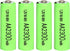 4 Packs Ni-MH AA 2300mAh Rechargeable Batteries, 1.2V Double A High Capacity for microphones, TV remotes, gaming