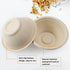 100 Pack Compostable Small Disposable Soup Bowls, 8oz Recycled Paper Bowls for Hot Soup, Ice Cream, Salad, Snack,
