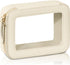 Clear Makeup Bag Cosmetic Organizer Case, Waterproof Travel Toiletry Bag with Golden Zipper