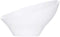 PLASTICPRO Disposable Angled Plastic Bowls, Large Round Serving Bowl for Snacks or Salad, White, Pack of 4