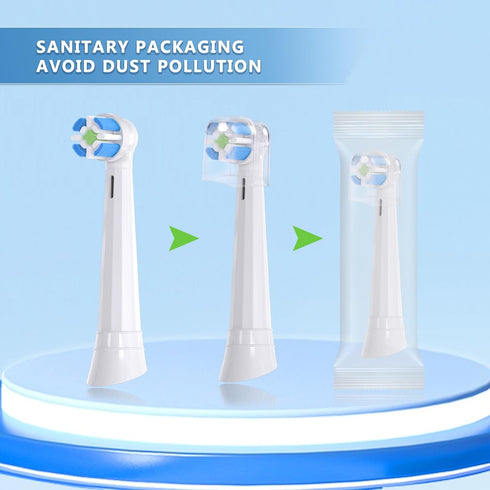 Compatible Replacement Brush Heads for Oral-B iO 3/4/5/6/7/8/9/10 Series Electric Toothbrush, 10 Pack, White