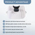 Nolasalon Portable Shampoo Basin for Kids, Baby, Children,Tear Free Hair Washing Basin Tray at Home(White)