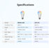 Orielis Bulbs, Bulb Bulb, Preset A60 E26 2.4GHz Bulb 9W, 806LM LED Smart Light Color Changing Light That Compatible