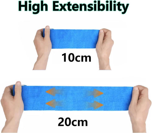 15 Pack Self Adhesive Bandage Wrap - 2 Inch x 5 Yards Non-Woven Vet Wrap for Stretch Athletic Sports (Flesh)
