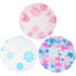 Shower Caps, 3 Pcs Waterproof Bath Caps with Elastic Band, Reusable Bath Hair Hat for Women Ladies Spa Salon