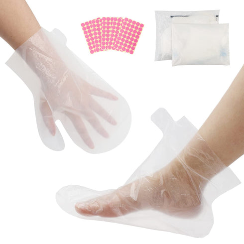 Segbeauty Paraffin Wax Liners, 200pcs Larger Thicker Plastic Hand and Foot Bags for Wax Treatment