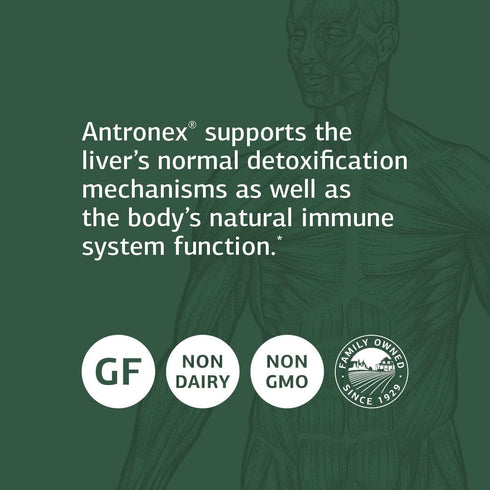 Standard Process Antronex - Whole Food Supplement for Immune System Support & Liver Health - 180 Tablets with Calcium