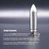 Small Pill Box Titanium Pill Fob Necklace, Mini Waterproof Keychain Holder for Men & Women (TC02 Bullet Pendant)